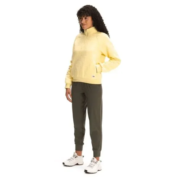 The North Face Women's Longs Peak Quilted ½ Zip Sweatshirt in Yellow Size XL - Picture 3 of 12